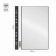 Folder with 10 A4 inserts, 160 μm, calligrata, with perforation, black