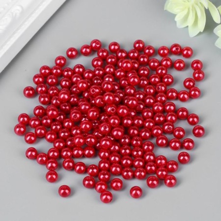 Beads for creativity plastic "Cherry" set 200 pcs d = 0.6 cm