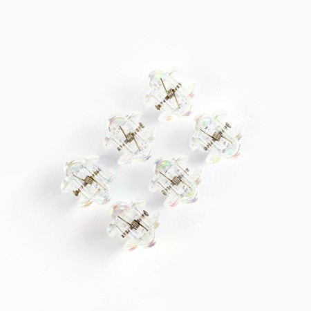 Hair crab "For you with love", set 6 pcs, 1.5 x 1.5 cm-3