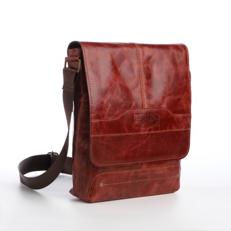 Male bag, xl zolo, brown color-2