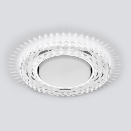 A spotlight with LED lighting Elektrostandard, Britel, 133x133 mm, LED, 4200K, white, mirror color-2