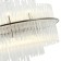 Suspended chandelier Eclipse 13xg9 LED 5W, size 60x60x63-150 cm, color nickel