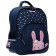 School backpack Bruno VisConti "Rabbit", 40 x 30 x 19 cm, ergonomic back, pencil case as a gift, blue