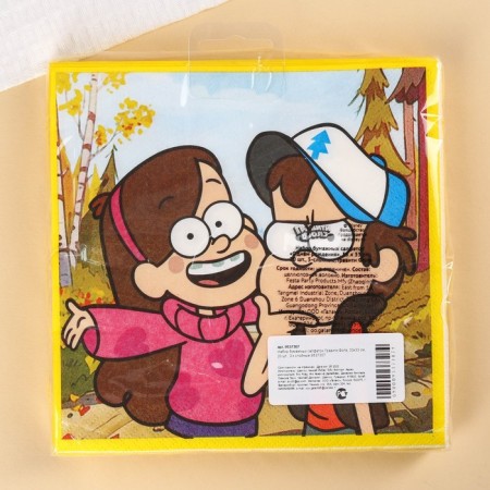 Paper Napkins "Mabel and Deer", 33x33 cm, 20 pieces, 3 layers, gravity farm-8