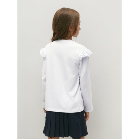 Longsliv children's Amarobaby Ruffle, height 128 cm, white color-9