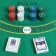 Poker, set for the game (maps 2 decks, chips with nomin. 100 pcs, cloth 40 x 60 cm)