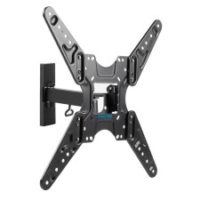 Кронштейн Kromax OPTIMA-413, для ТВ, наклонно-поворотный,20-55", до 30 кг,51-140 мм, черный