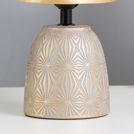 Table lamp "Diana" E27 40W gray-gold 13x13x27.5 cm-3