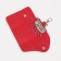 Key on the button, length 10.5 cm, 7 carbines, red color