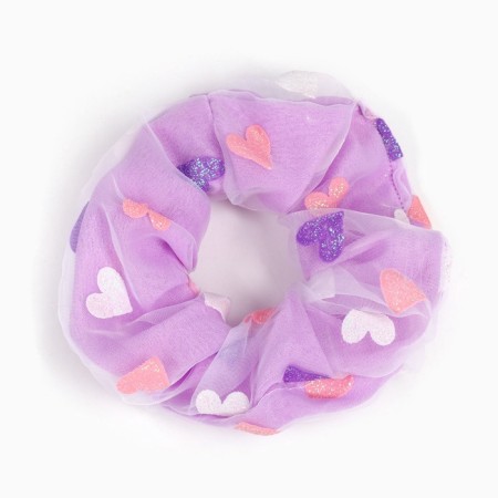 Hair elastic band "hearts", 11 cm, princesses-3