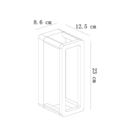 Facade lamp Arte Lamp Hassaleh A3374AL-1BK, LED, 9 W, 9x23x13 cm, 450 lm, black-2