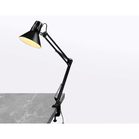 A table lamp with an E27 interchangeable lamp on the Ambrella Light, Desk, De7722, E27, Black Color-1