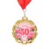 Jubilee medal with a ribbon "50 years. Flowers", D = 70 mm