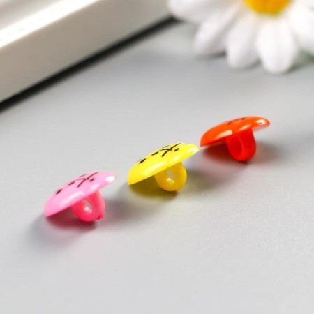 Buttons plastic for creativity "God's Layer" set of 20 pcs mix 1.5x1.3 cm-2