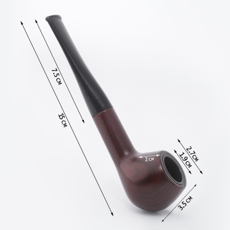Kommer's smoking pipe "Commander", classic, 15 x 4x 3.7 cm