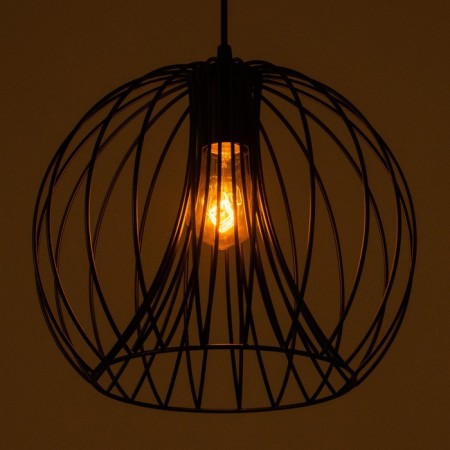 Lamp Bayerlux "ball" E27 40W black 30x30x30-130cm-3