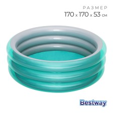 Бассейн надувной «Металлик», 170 х 53 см, от 6 лет, 51042 Bestway