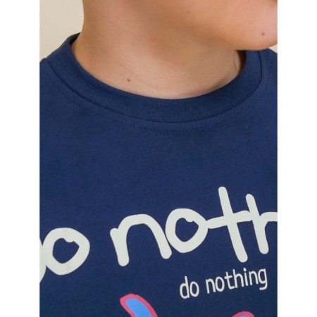 T-shirt for boys, height 128 cm, dark blue color-3