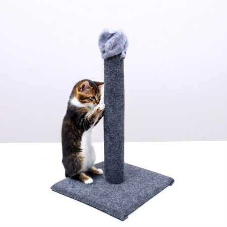Claw-Stolbik "Comfort", carpet, 30 x 30 x 50 cm, gray