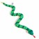 Soft toy "Snake", striped, 39 cm, green color