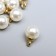 Decor for creativity Plastic "Pearls with a loop-mole" set 10 pcs 1x1x1 cm