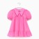 Children's dress with KAFTAN collar, size 36 (134-140 cm), bright pink color