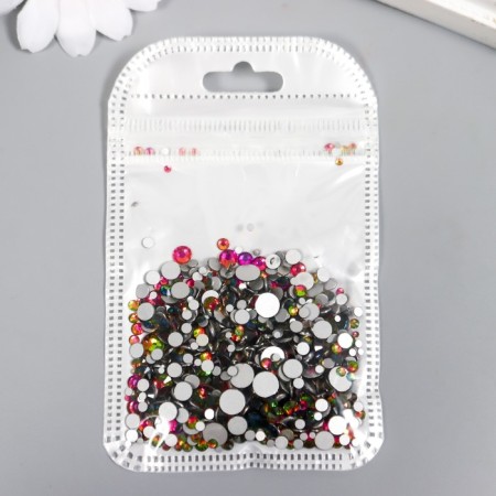 Decor for creativity Glass "Rhinet truncated cone. Chameleon" d = 1.5-6.5 mm set 1000 pcs-2
