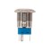 Anti-Vandal button Ø19 250V Fix (5C) Off-on/on -off subv/blue Rexant