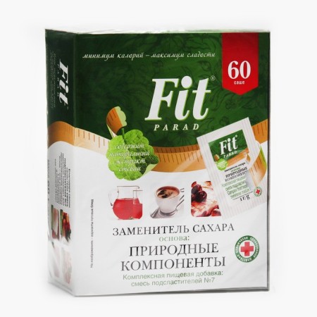 Sugar substitute Fitparad №7, sugar substitute, 60 g