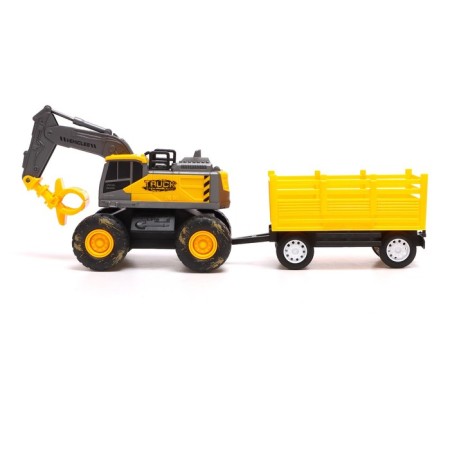 Excavator inertial "construction", with a trailer-1