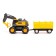 Excavator inertial "construction", with a trailer