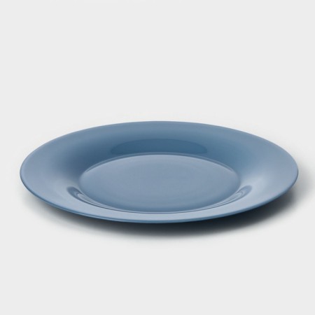 Plate plate "Smoky Amethyst", D = 25 cm, blue color-1