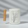 Ceramic "Leaves" mug, 400 ml, white color