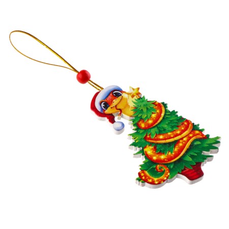 New Year's Wooden Suspension "Snake"-2