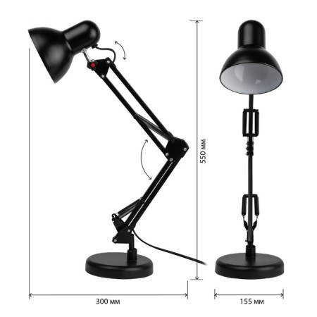 Table lamp ERA N-214, IP20, 40W, black-2
