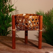 A pot under a pot 24x26x30 cm, bamboo