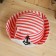 Panam hat for a bath with a print "Red strip"