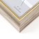 Photo frame plastic 10x15 cm "Eco-style with a gold frame" 17.8x12.8 cm