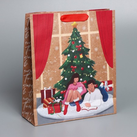 Craft vertical “Cosiness in the house”, M 26 x 30 x 9 cm, New Year-2
