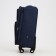 Small suitcase 20 "on lightning, code castle, with extension, blue color
