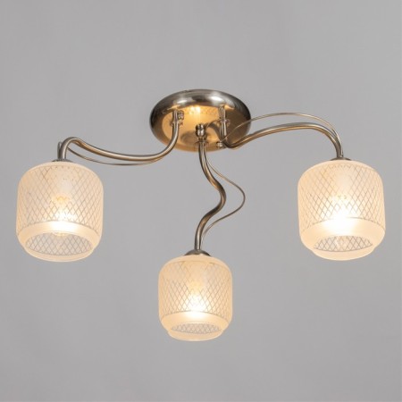 Cell chandelier Betty 3x40W E14 chrome 54x54x29 cm-1