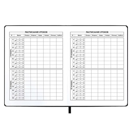 School diary for grade 1-11, "jacket", soft cover of artificial leather, neon print, 48 sheets, an offset block 80g/m2, universal cheat sheet-5