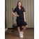 Women's dress "cat", size 50, black color