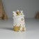 Polystone souvenir "Deer white in a hat and scarf" 4x4x7 cm