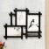 Photo frame plastic in 3 photos 10x15, 13x18 cm "straight lines" black 30.5x38 cm