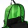 Folding backpack on lightning from textiles, 5 pockets, green color