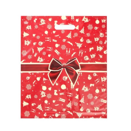 Package "Red Bow", polyethylene with a cut pen, 45 x 38 cm, 60 μm