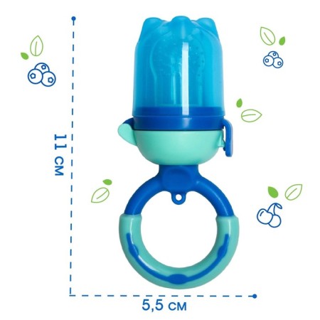 Nibbler for feeding “Blacks”, with silicone mesh, blue color-3