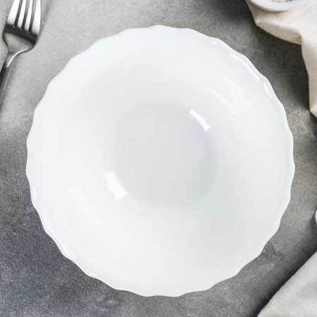 Luminarc Trianon, 1 L, D = 18 cm, glass ceramics, white color-1