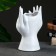 Kashpo - organizer "Hands and face" white, 21x13cm